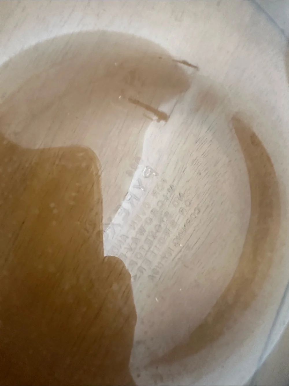 Pyrex amber tinted